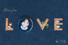 poza nou nascut bebelus GIA – with love baby
